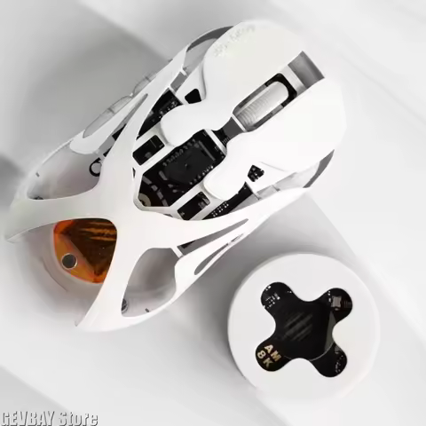Tri Mode Wireless Mouse Angry Miao AM Infinity Mouse Paw3950 8000Hz Lightweight Hollow Out Magnalium