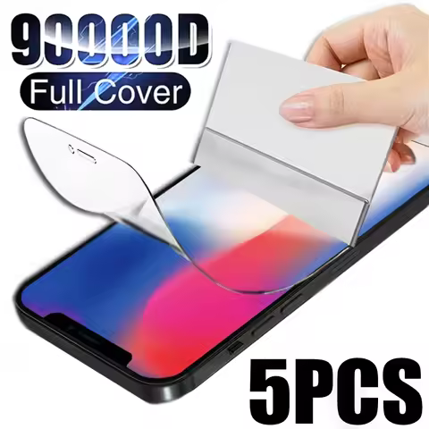 5Pcs Hydrogel Film Screen Protector For iPhone 14 15 13 12 11 16 Pro Max For iPhone 14 15 16 Plus 12