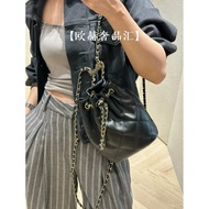 [Chanel Original Leather] Chane1/Grandma Chanel 24s New Style Colorful Golden Ball Bucket Backpack O