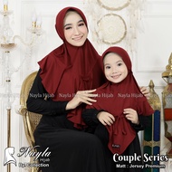 KERUDUNG COUPLE SERIES IBU DAN ANAK HIJAB INSTAN TALI KEPANG JERSEY AIRIS / Kerudung Anak Perempuan 