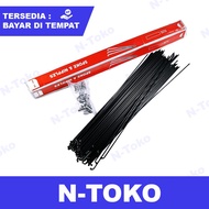 Jari Jari Ruji Velg Sepeda Untuk Roda 700C Hitam XLR8 Stainless