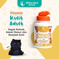 Olive Care Vitamin Kucing MASALAH KULIT DEWASA Bulu Rontok Jamur Kutu Scabies & Radang Kulit