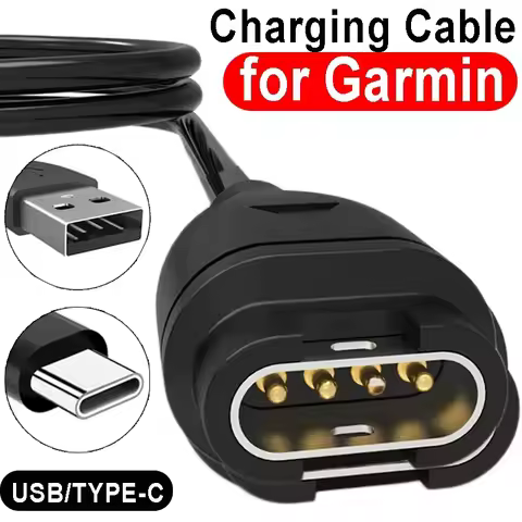 USB Type C Charging Cables for Garmin Fenix 8 7 5X 6S Pro Smartwatch Charger Wire Cord for Garmin Fe