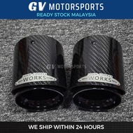 READY STOCK Mini Cooper 1 PCS Carbon Fiber JCW Exhaust Muffler Tip Fit F54 F55 F56 F57 F60 R555 R56 