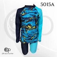 5015A - Opswimwear Rush guard long sleeve fitted for kids mens Fashion swimsuit comfortable for kid