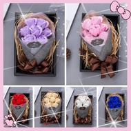 Valentine 7pcs Rose Soap Flower Bouquet