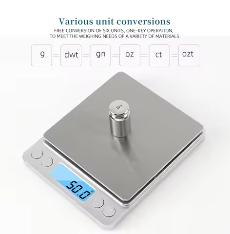 500 0.01g/3kg 0.1g LCD Portable Mini Electronic Digital Scales Kitchen Precision Jewelry Weight Bala