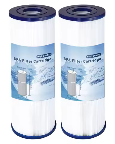 (2 Pack) Drop-in Hot Tub Spa Filter 50 Sq.Ft 13" x 5" Compatible with PRB50-IN C-4950 FC-2390 17-238