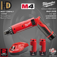 Milwaukee M4 D 1/4" Hex Screwdriver With 2 Speed / Most Compact Screwdriver / 2 Year Warranty