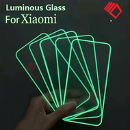 KWOKINLIM Luminous Screen Protectors For Xiaomi Mi Poco X4 X3 Pro M5 M4 M3 F4 F3 GT 5G Glowing Tempered Glass For Redmi Note 11 10 Pro 11S 10S 9S 9T 9A 9C glow in the dark tempered glass