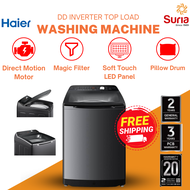 (FREE DELIVERY KEDAH, PERLIS & PENANG) Haier 10KG 12KG 14KG Inverter Top Load Washing Machine 洗衣机 (H