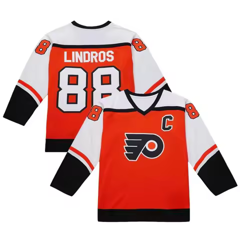 Hockey Jersey - Orange/White/Black Authentic Athletic Style Must-Have Jersey for Fans & Collectors 3