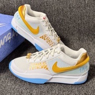 【香港包驗】全新莫蘭特一代 Ja 1 EP 龍年白藍金 低幫籃球鞋 男女同款