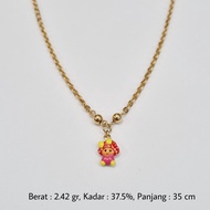 2.42 gr - Kalung Emas Anak Karakter 35 cm Kadar 375 (8K) - L10