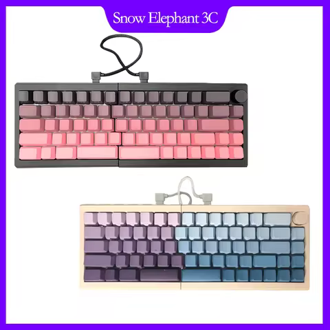 ZORNHER ST68 Split Mechanical Keyboard Wireless Bluetooth Customizable Ergonomic Office Gaming Lower