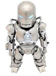 Silver Iron Man Action Figure Mark I with LED Arc Reactor - Ironman in its First Original Form! (Bat