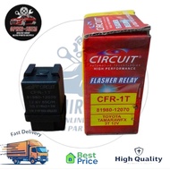 Circuit Flasher Relay for Toyota Tamaraw FX 12V 3-Terminal CFR-1T High Performance 81980-12070