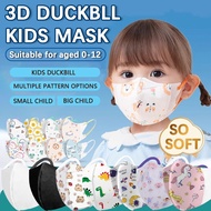 [0-12 Years Available] 50PCS 3D Duckbill Kids Face Mask 3D kid mask 3ply Kids Mask Cartoon Protectiv