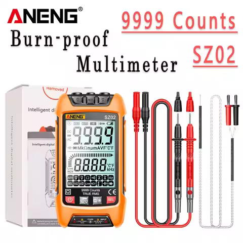 ANENG SZ01/SZ02 True RMS Smart AC/DC Current Voltage Auto Range Multimetres Tools Diode Tester Profe