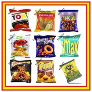 (Buy3 free1 random) Super Ring/Pop Corn Durian/TamTam/Smax Shoyue/Bika/Biko/Delio/Pick/Keropok Snack