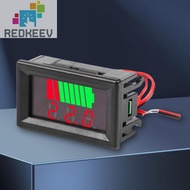 [Redkeev.my] Car Battery Charge Level Indicator Voltmeter LED Display 12V 24V 36V 48V 60V 72V