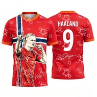 2026 Erling Haaland Fan Commemorative Football Jersey Summer Sports Men's T-Shirt Kid's Clothing Tee