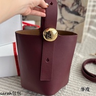 Real Shot Bucket Bag Handbag Fortune Crossbody Genuine Leather Side Shoulder Female Q3CZ