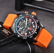 Breitling นาฬิกาสำหรับผู้ชายนาฬิกาควอตซ์อเนกประสงค์ใหม่