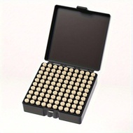 2pcs 9mm Ammo Storage Case, 100 Compartments, PP Material, Secure Latch Closure, For Shooting, Hunti