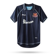 1999/2001 West Ham United 2away Football Jersey Short sleeve Retro Jersey Top Quality