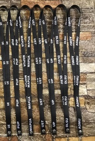 EU, PUP, MAPUA, UST, UP ,DLSU, ADMU ID LACE LANYARD/ 1/2 LACE SIZE