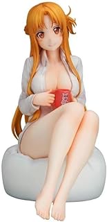 Sword Art Online Figures, Yuuki Asuna Action Figure Statues 16cm/6.3'' Sitting Posture Asuna PVC Character Figurine Model Collectible Anime Gift
