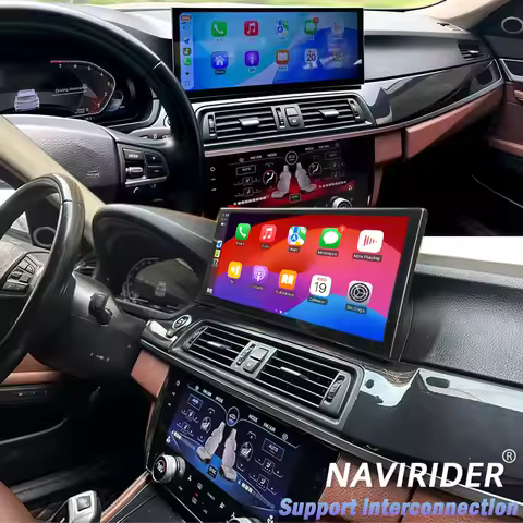 15.8" Screen For BMW 5Series X5 F15 F10 Wireless CarPlay Android Auto Player + Touch AC Climate Pane