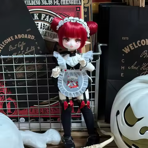 Original Tinyfox Demon Cherry Cherrie Special Six Point Bjd Mjd 6 Point Bjd Cute Bjd Dolls Dark Girl