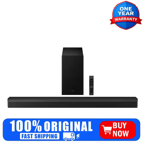 Samsung B-Series HW-B750F 5.1ch Soundbar with Subwoofer, Q-Symphony, Adaptive Sound, Voice Enhance M