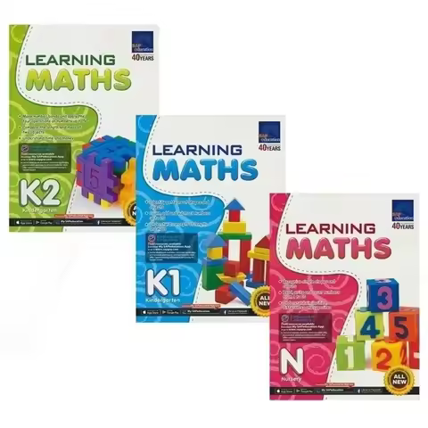 3 Books SAP Learning Math N K1 K2 Singapore Mathematics Kindergarten Learning Series English Exercis
