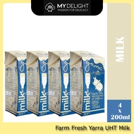 (4 x 200ml) Yarra Farm Fresh UHT Milk Chocolate Strawberry SG Ready Stock Dutch Lady Goodday Nestle Omega Plus Pokka
