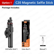 new C20 Magnetic Selfie Stick Stable Tripod Stand for Cell Phone with Wireless Bluetooth Remote for