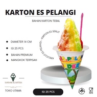 Cork Ice Container, Plastic Shaved Ice Packaging, Rainbow Cork Ice Container