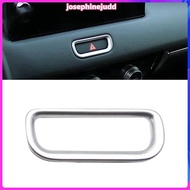 Car Hazard Emergency Light Frame Warning Lamp Switch Cover Trim for  Vezel -V  2021 2022 Silver