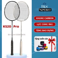 Kumpoo K520 Pro Genuine Badminton Racket, 11kg Available Stretch, Super Light kumpo Racket Support With Carrying Case, Bin Sport Handle Wrap