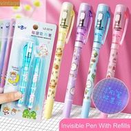 VINTAGESHOPPE Invisible Pen With Refills, Gel Pen Led UV Lamp Cute Invisible Marker, Mysteriously Di