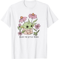 Star Wars The Mandalorian Grogu Enjoy The Little Things Adult T-Shirt