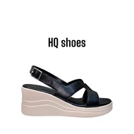 Micro leather canoe sandal with H-shaped straps, (full feet increase in size), 7cm high, soft leathe