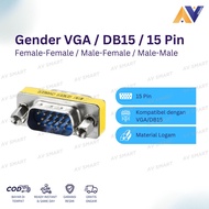 Gender Changer DB15 VGA Female-Female/ Male-Female/ Male-Male Connector 15 Pin DB15 Adapter