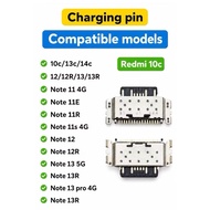 KRCB Plug In Charging Port For Xiaomi Redmi 10C 10A 13 13C 13R 12C 12R 14C / Redmi NOTE 11E 11S 11R 