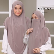 Tudung Sarung Labuh Berdagu Tudung Purdah Khimar Medina Tudung Instant Ironless Tudung Umrah Hameesy