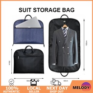 【SG Stock】Suit Storage Bag Foldable Business Travel Hanging Clothes Protective Dust Cover Oxford Fab