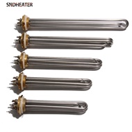 QSJZGY  SNDHEATER 110V/220V/380V Industrial Immersion Water Heater Resistance DN32/DN40/DN50 Heater 