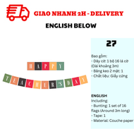 Bộ Dây Cờ Trang Trí Ngày Nhà Giáo Việt Nam 20-11 Nhiều Mẫu - Happy Teacher Day 20-11 Bunting NGVN20